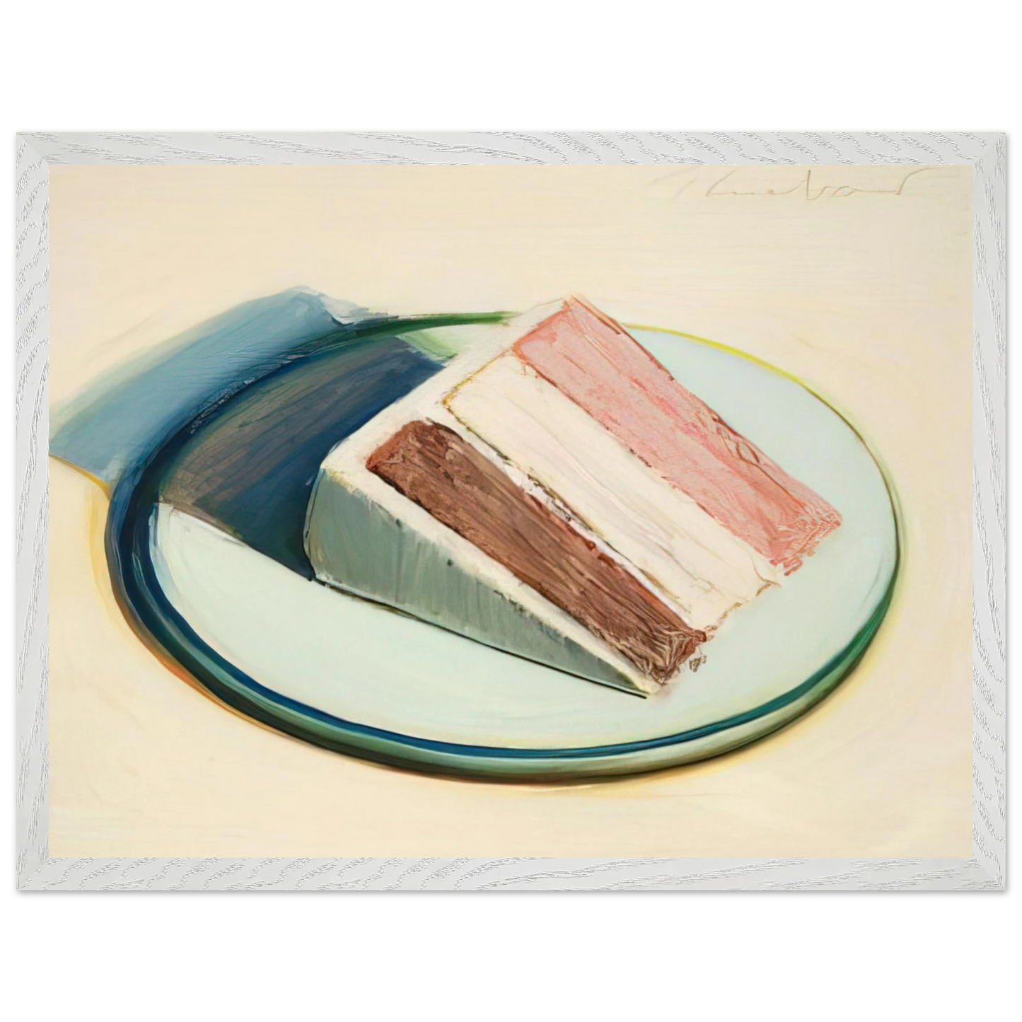Wayne Thiebaud - Cake Slice - 1979 Wall Art - 60x80 cm / 24x32 inches - Fine Art Poster - -