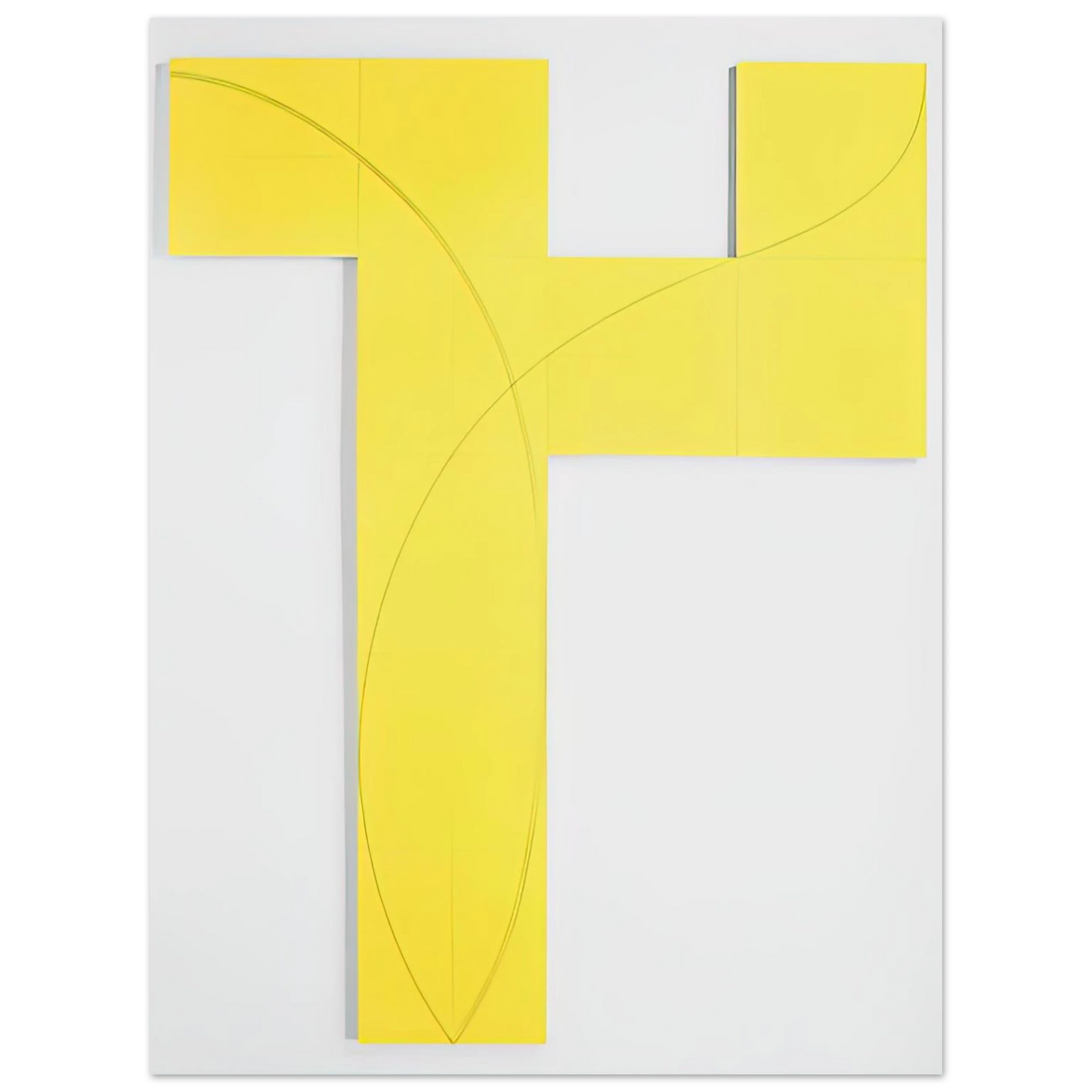 Robert Mangold - COLUMN STRUCTURE IX 2006  75x100 cm / 30x40inches Fine Art Poster