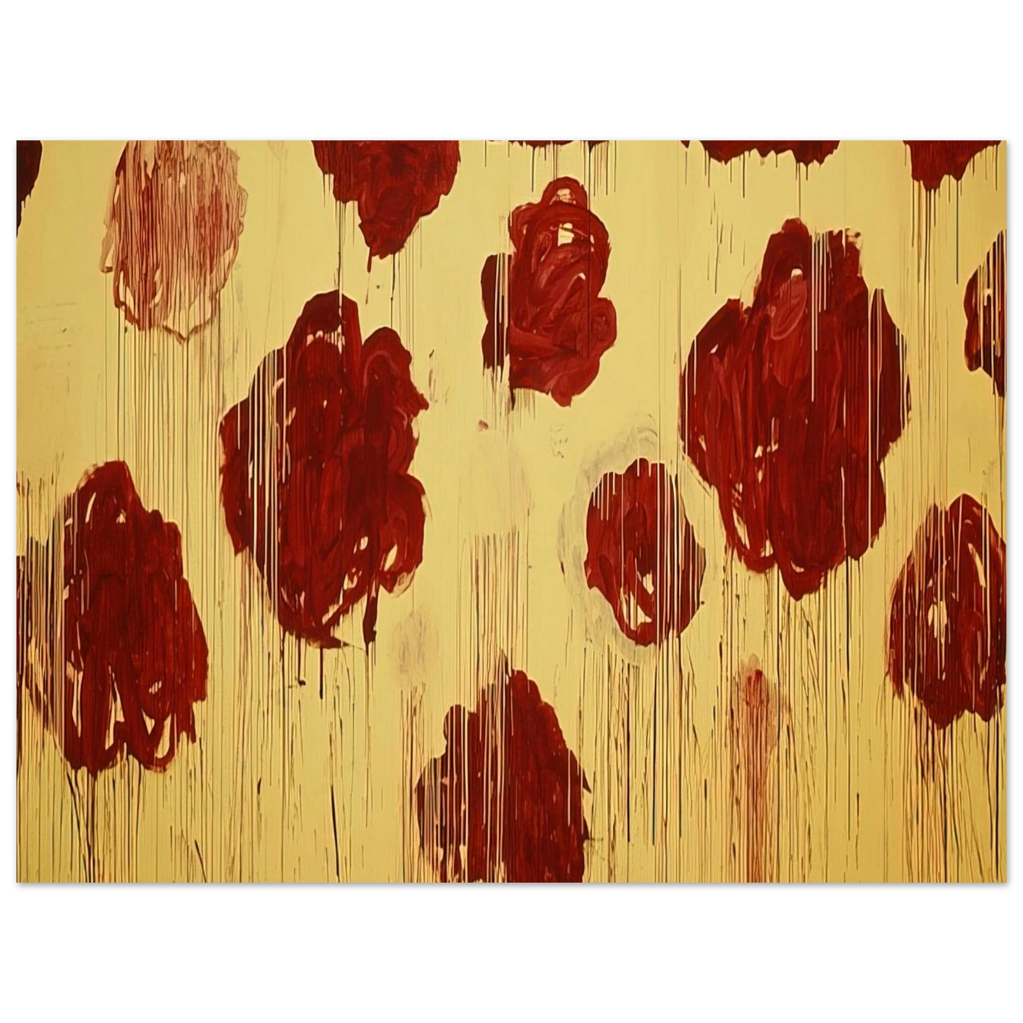 Cy Twombly - Untitled,  Blooming, A Scattering of Blossoms & Other Things   75x100 cm / 30x40inches Fine Art Poster