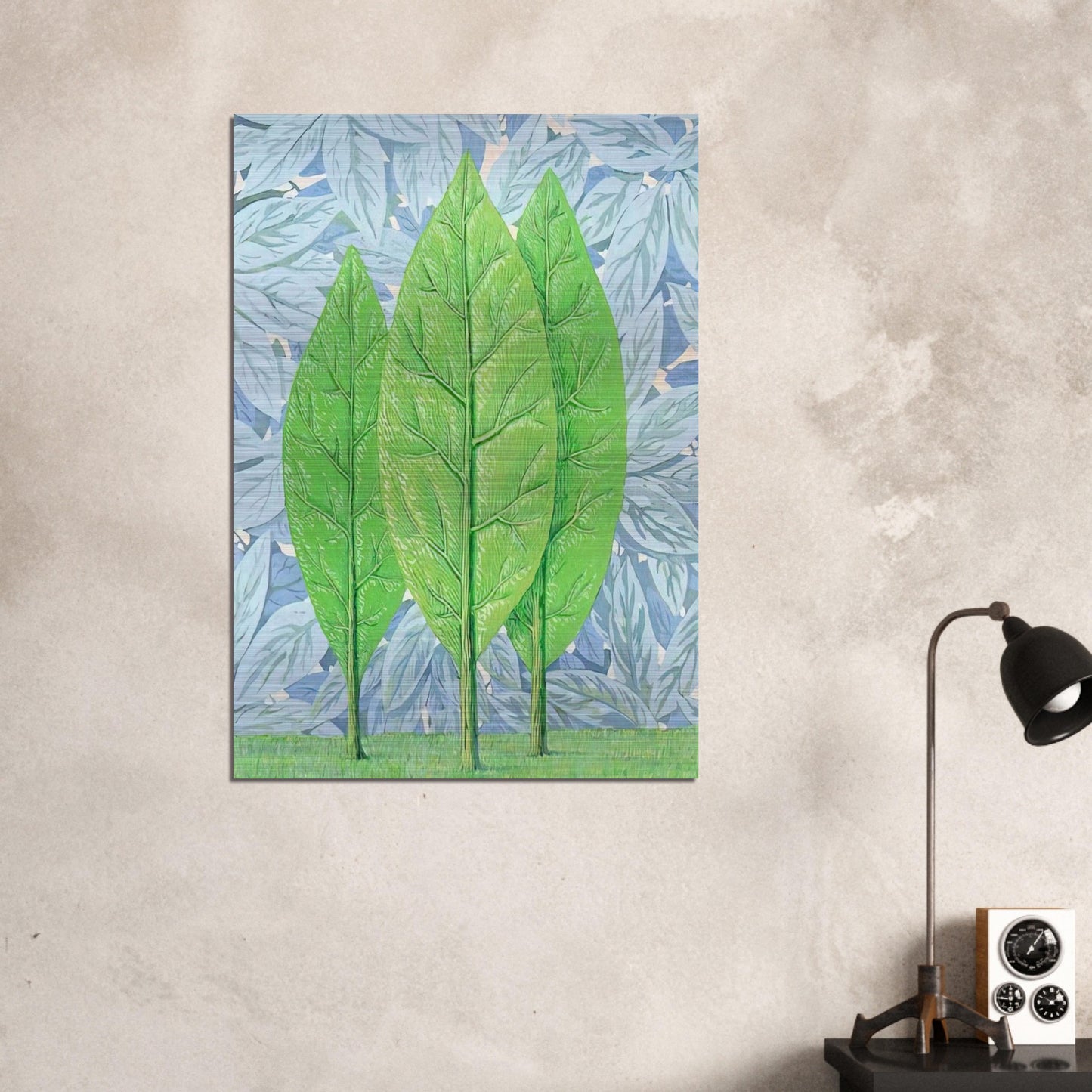 THE GOOD SEASON 1961 - Rene Magritte Brushed Aluminum Print - 70x100 cm / 28x40 inches | Rene Magritte Aluminum Print | Rene Magritte Prints