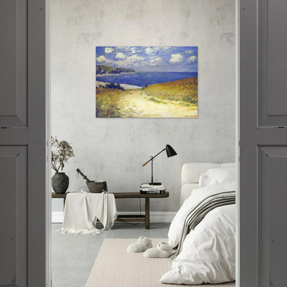 Alley near Pourville - claude monet Brushed Aluminum Print - 70x100 cm / 28x40 inches | claude monet Aluminum Print | claude monet Prints
