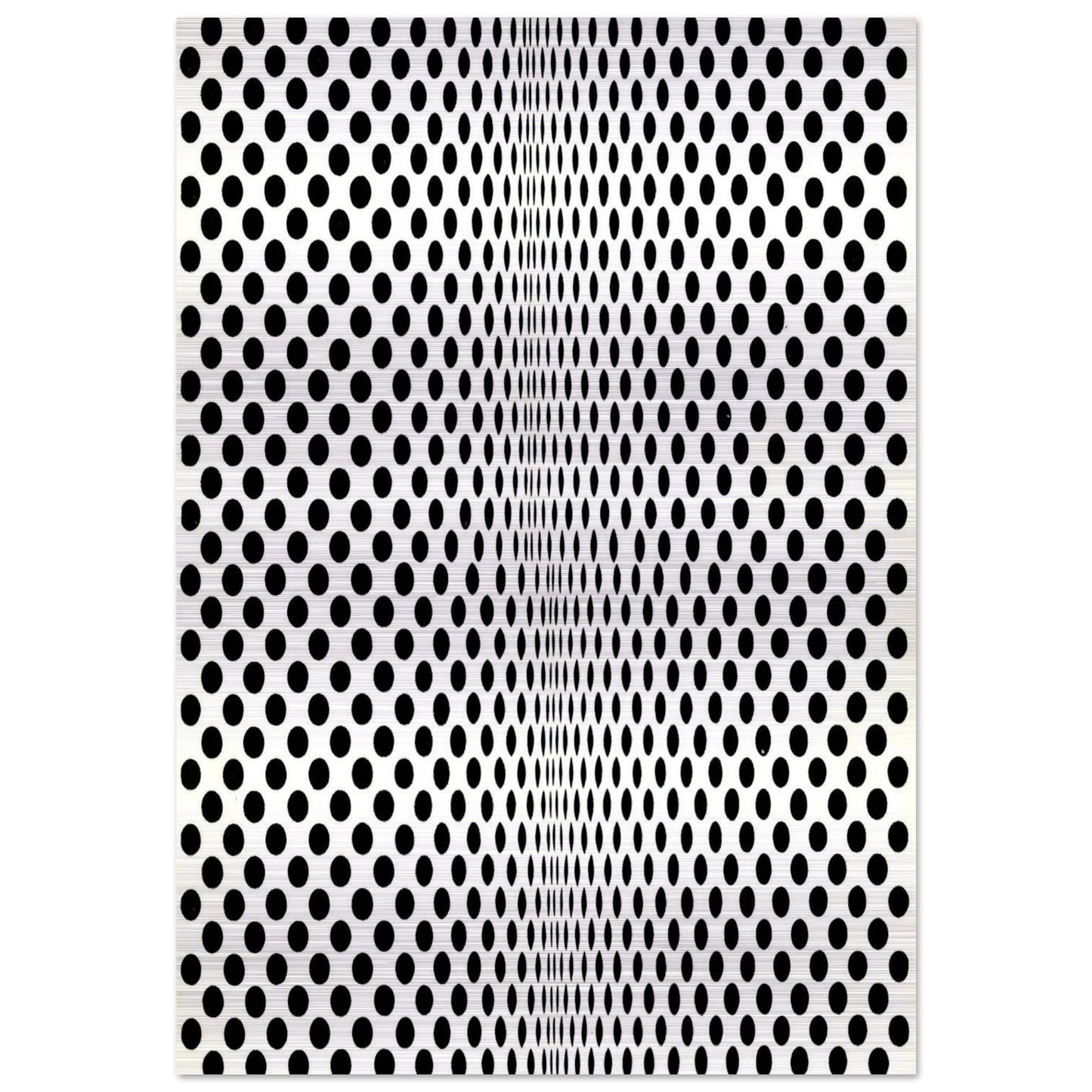 FISSION 1963 - Bridget Riley Brushed Aluminum Print - 70x100 cm / 28x40 inches | Bridget Riley Aluminum Print | Bridget Riley Prints