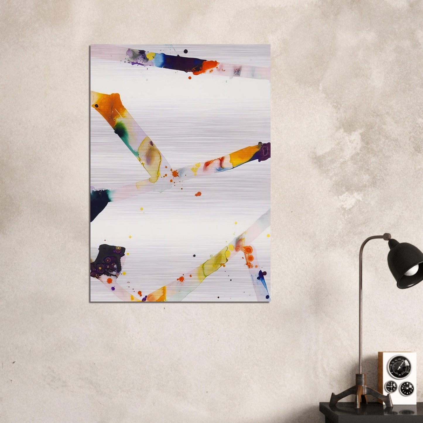 From Tokyo #3 - Sam Francis Brushed Aluminum Print - 70x100 cm / 28x40 inches | Sam Francis Aluminum Print | Sam Francis Prints