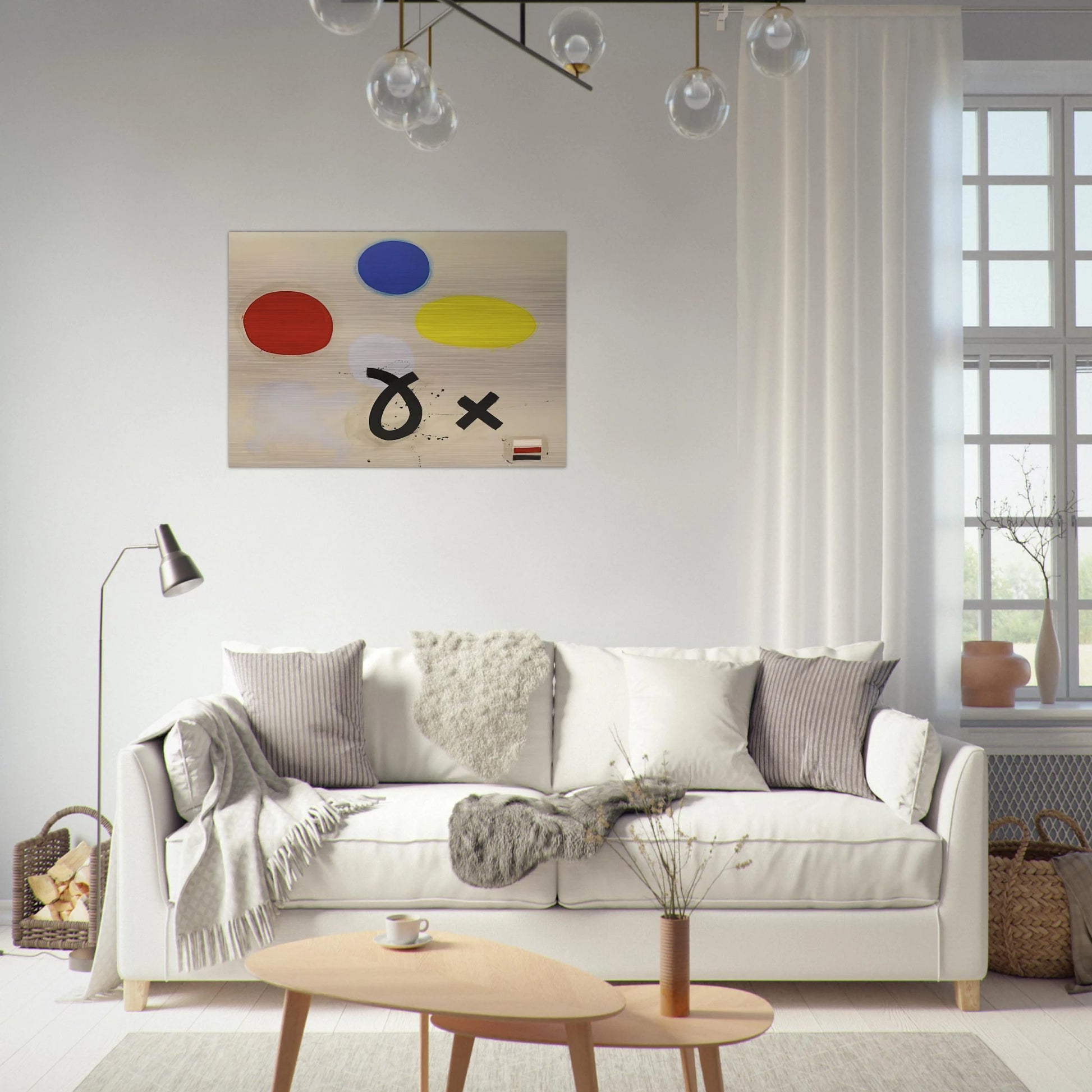 Open and Closed - 1970 - Adolph Gottlieb Brushed Aluminum Print - 70x100 cm / 28x40 inches | Adolph Gottlieb Aluminum Print | Adolph Gottlieb Prints