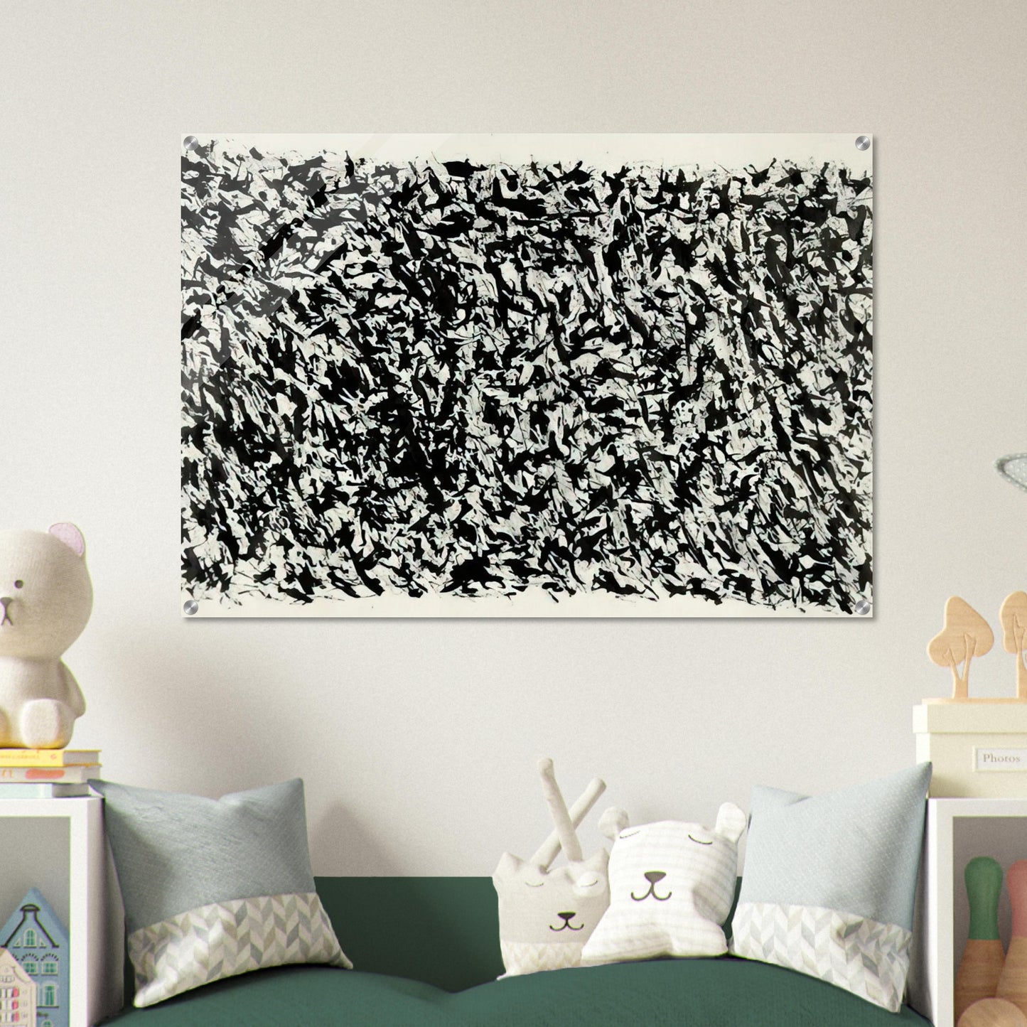 Composition - Tachisme - Henri Michaux Acrylic Print - 70x100 cm / 28x40″ inches