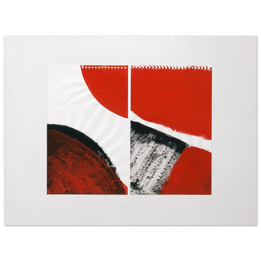 Blinky Palermo - WHO KNOWS THE BEGINNING AND WHO KNOWS THE END II 1976  75x100 cm / 30x40inches Fine Art Poster