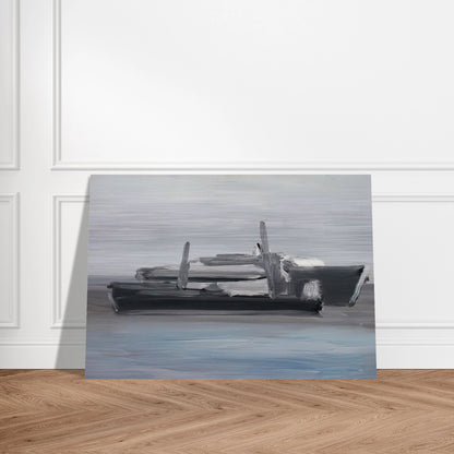 Marine - Lyrical Abstraction - Nicolas de Stael Brushed Aluminum Print - 70x100 cm / 28x40 inches | Nicolas de Stael Aluminum Print | Nicolas de Stael Prints