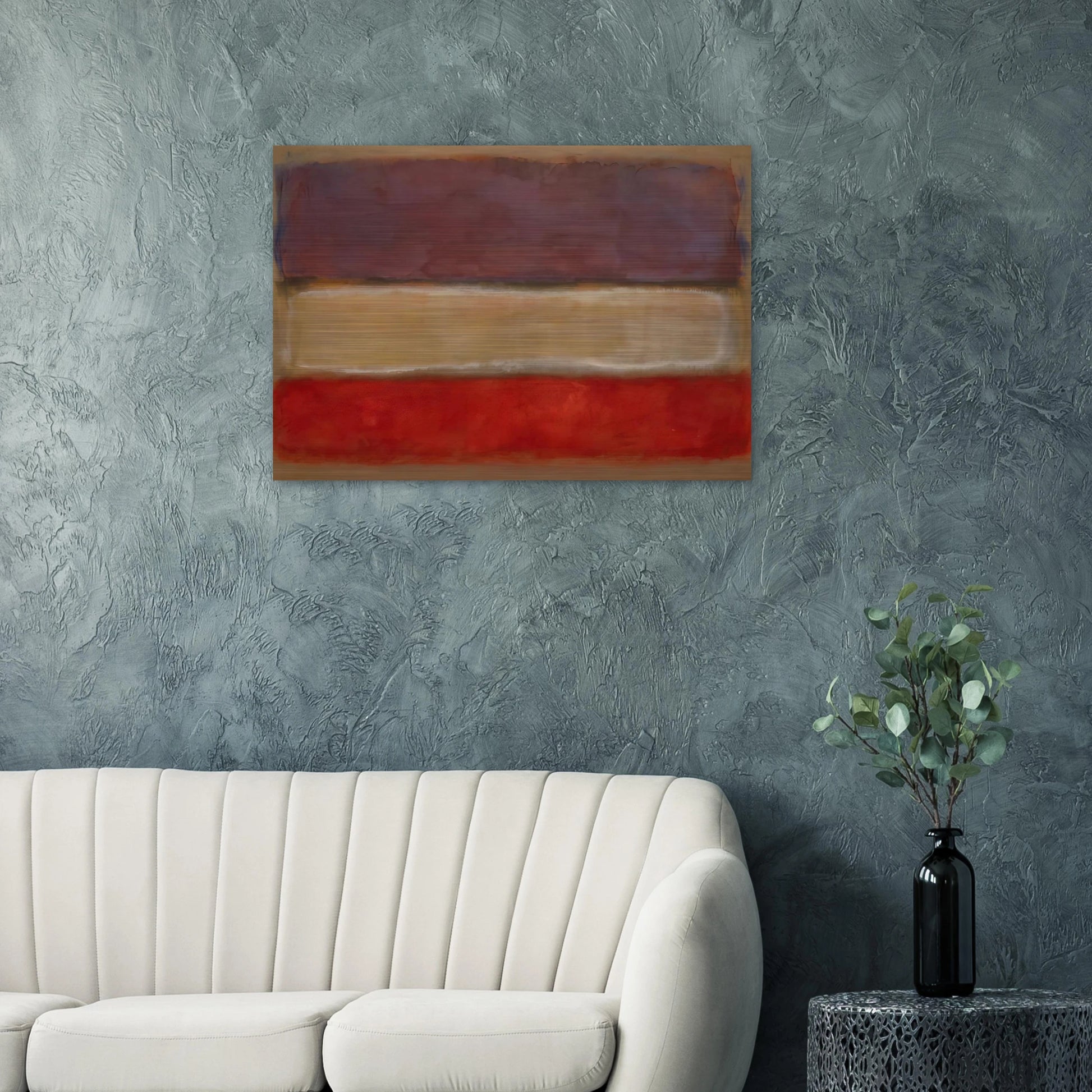Untitled Purple, White, and Red - 1953 - Mark Rothko Brushed Aluminum Print - 70x100 cm / 28x40 inches | Mark Rothko Aluminum Print | Mark Rothko Prints