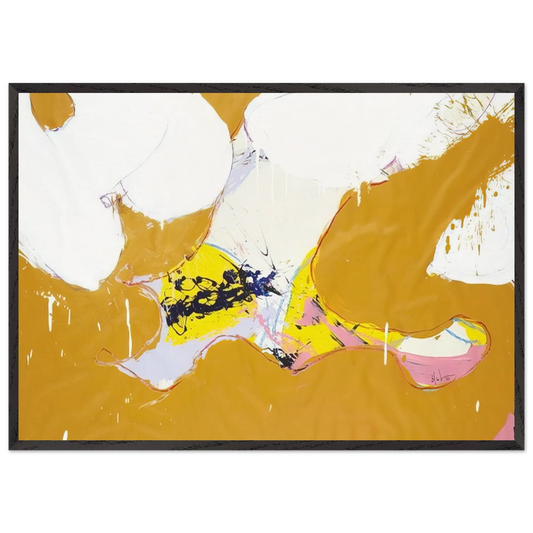Round About - 1973 - Norman Bluhm 70x100 cm / 28x40 inches Framed Art Print – Black Wooden Frame
