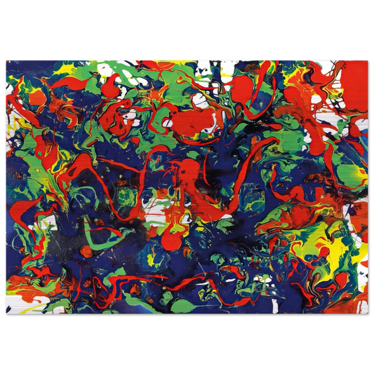Untitled  SFP94-57  SFF 1731  - Sam Francis Brushed Aluminum Print - 70x100 cm / 28x40 inches | Sam Francis Aluminum Print | Sam Francis Prints