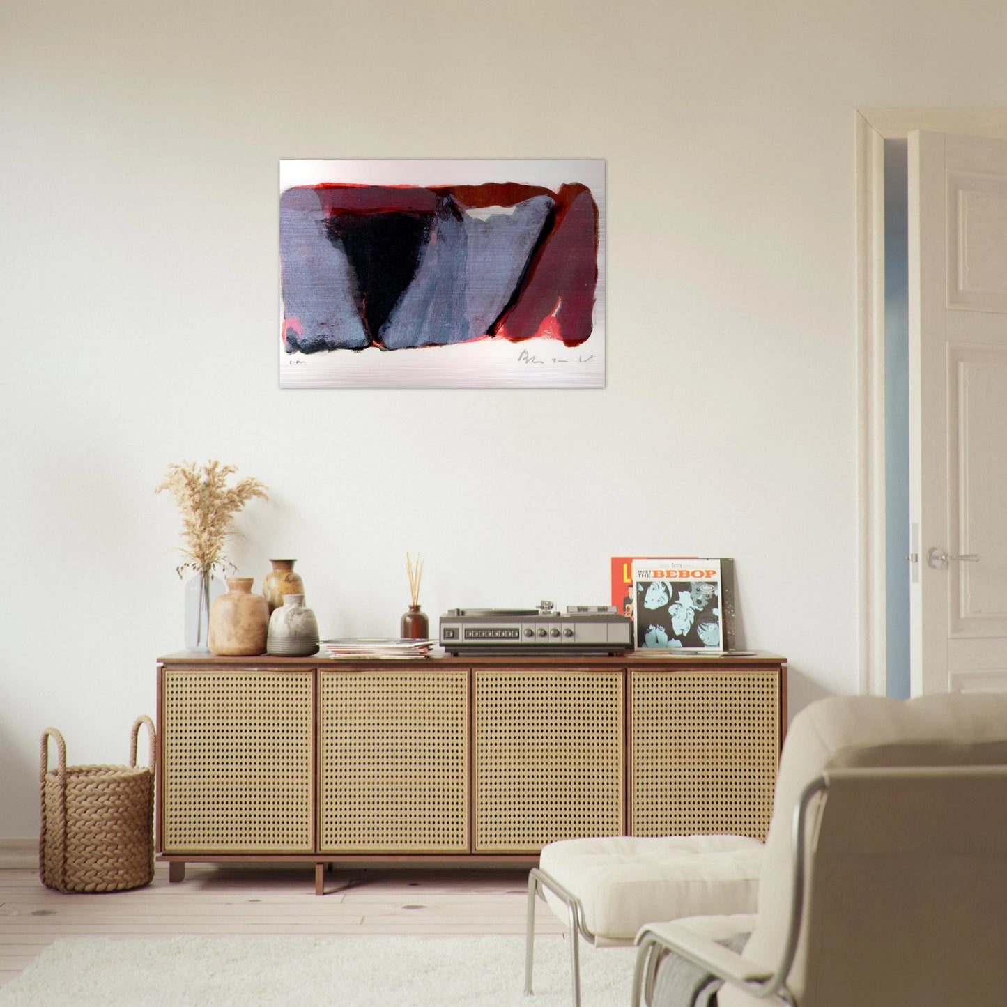 Untitled - 1979 - Bram van Velde Brushed Aluminum Print - 70x100 cm / 28x40 inches | Bram van Velde Aluminum Print | Bram van Velde Prints