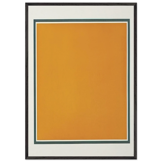 A Square With Colors Superimposed Within a Border - Sol LeWitt 70x100 cm / 28x40 inches Framed Art Print – Black Wooden Frame