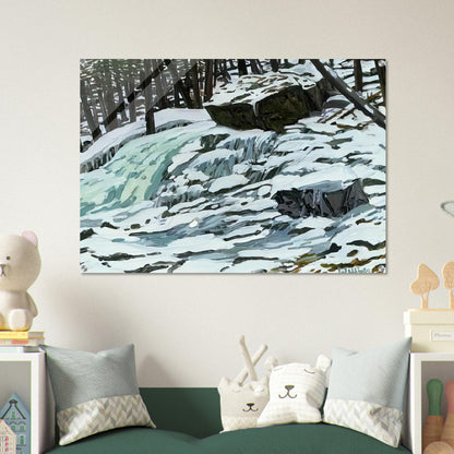 Study for Aqua Spring - 1997 - Neil Welliver Acrylic Print - 70x100 cm / 28x40″ inches