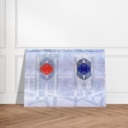 Twice - 1972 - Jimmy Ernst Brushed Aluminum Print - 70x100 cm / 28x40 inches | Jimmy Ernst Aluminum Print | Jimmy Ernst Prints