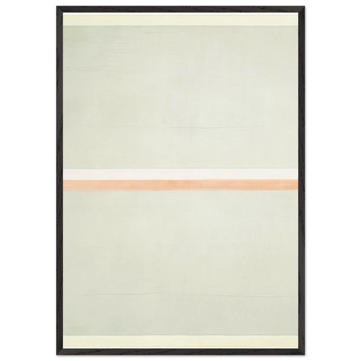 Gratitude - Agnes Martin 70x100 cm / 28x40 inches Framed Art Print – Black Wooden Frame