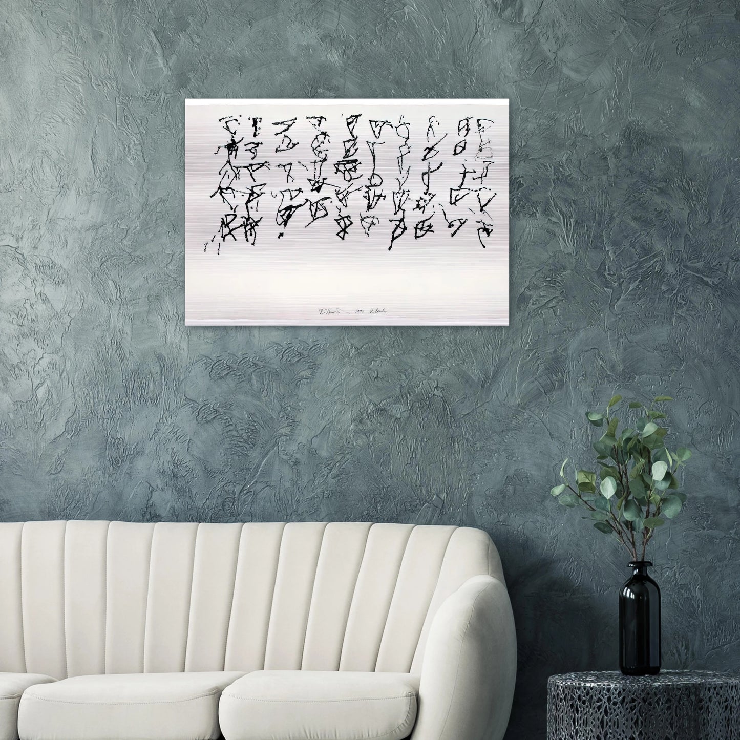 St. Barts 1 - 1991 - Brice Marden Brushed Aluminum Print - 70x100 cm / 28x40 inches | Brice Marden Aluminum Print | Brice Marden Prints