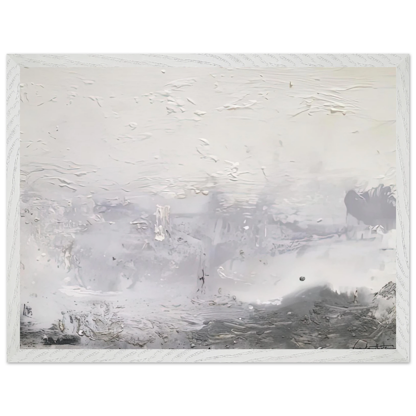 Helen Frankenthaler - Barometer, 1992- Wall Art - 30x40 cm / 12x16 inches - Premium Wooden Framed Poster With Fine Art Paper-canvas - White frame