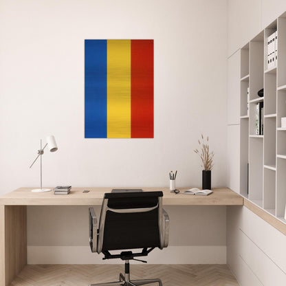 Blue Yellow Red - Ellsworth Kelly Brushed Aluminum Print - 70x100 cm / 28x40 inches | Ellsworth Kelly Aluminum Print | Ellsworth Kelly Prints