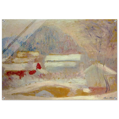 Norwegian Landscape, Sandviken - claude monet Acrylic Print - 70x100 cm / 28x40″ inches