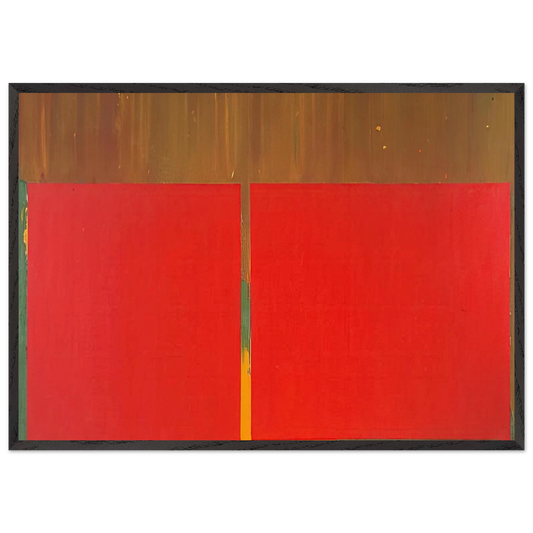 17 3 69 - 1969 - John Hoyland 70x100 cm / 28x40 inches Framed Art Print – Black Wooden Frame