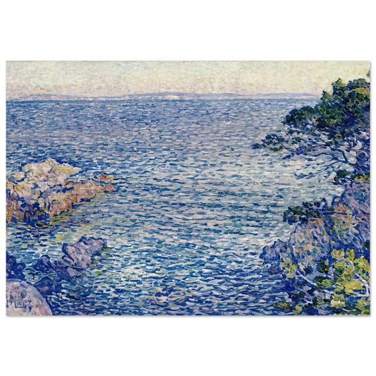 THE POINT OF ROSSIGNOL 1904 - Theo van Rysselberghe Brushed Aluminum Print - 70x100 cm / 28x40 inches | Theo van Rysselberghe Aluminum Print | Theo van Rysselberghe Prints