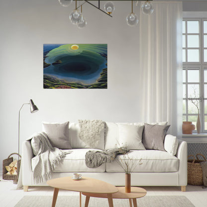 Aurora sul Golfo - 1935 - Gerardo Dottori Brushed Aluminum Print - 70x100 cm / 28x40 inches | Gerardo Dottori Aluminum Print | Gerardo Dottori Prints