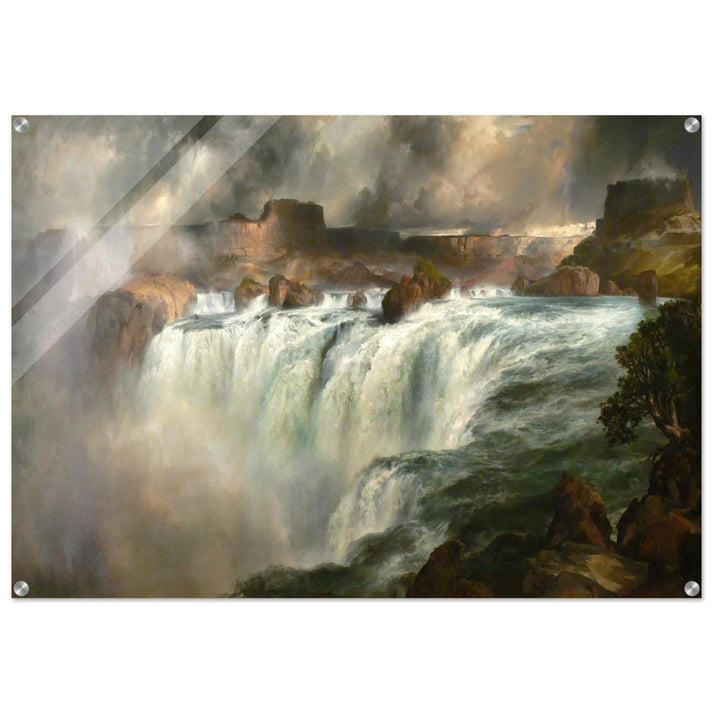 Shoshone Falls on the Snake River - Thomas Moran Acrylic Print - 70x100 cm / 28x40″ inches | Thomas Moran Wall Art | Thomas Moran Prints