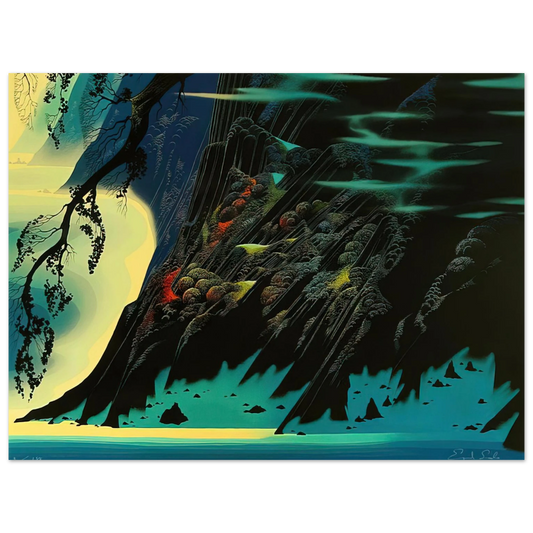 Eyvind Earle - Coastal Magic  75x100 cm / 30x40inches Fine Art Poster