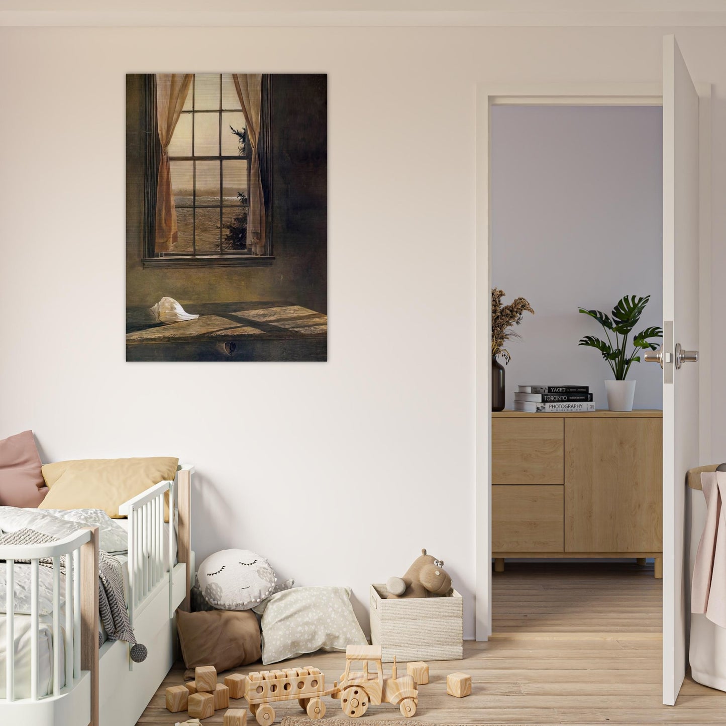 HER ROOM - Andrew Wyeth Brushed Aluminum Print - 70x100 cm / 28x40 inches | Andrew Wyeth Aluminum Print | Andrew Wyeth Prints
