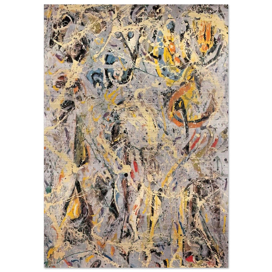 GALAXY 1947 - Jackson Pollock Brushed Aluminum Print - 70x100 cm / 28x40 inches | Jackson Pollock Aluminum Print | Jackson Pollock Prints