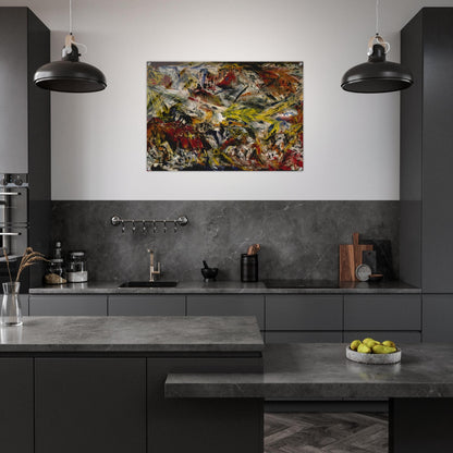 Le tumulte à la machoire crispee - Marcel Barbeau Acrylic Print - 70x100 cm / 28x40″ inches