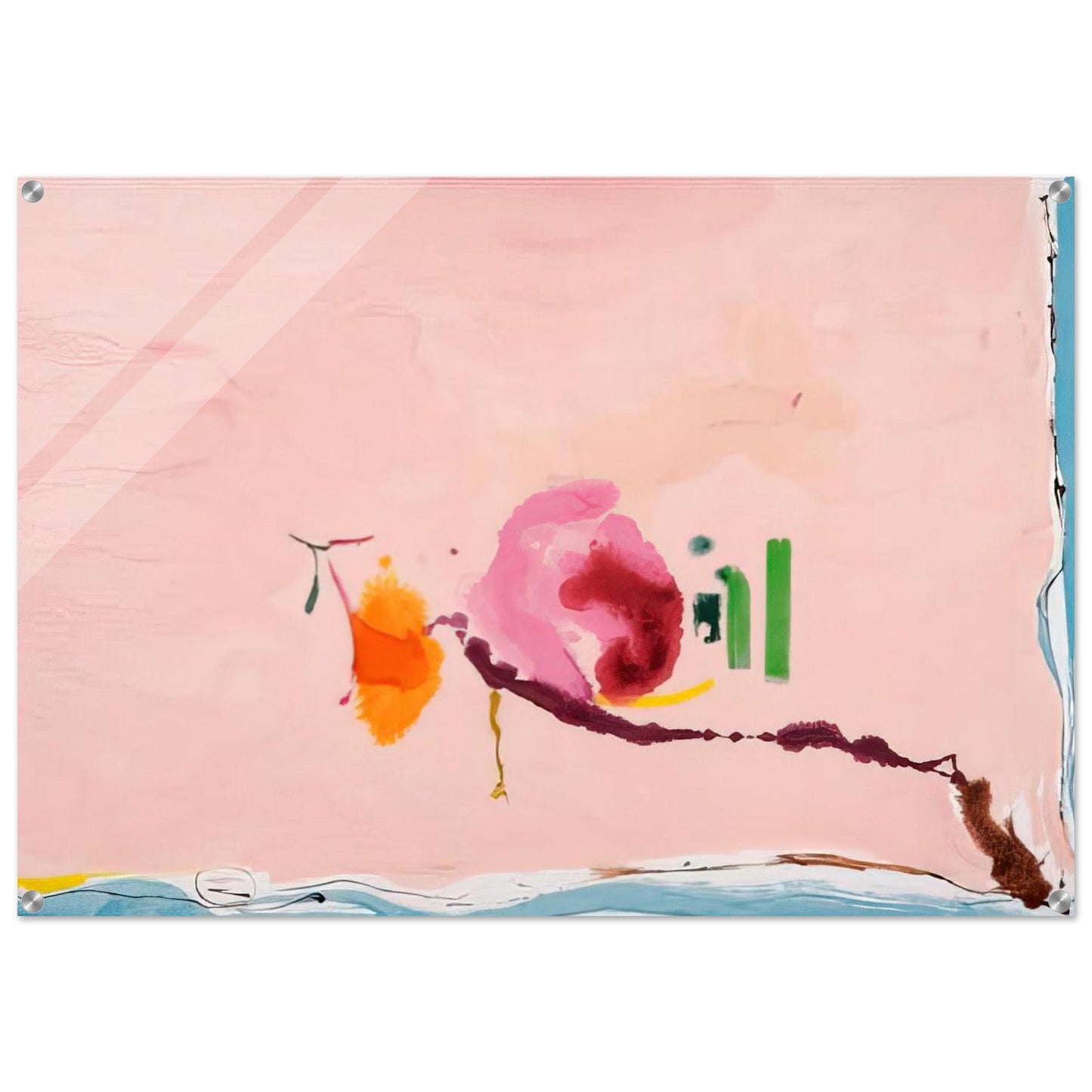 Flirt - 1995 - Helen Frankenthaler Acrylic Print - 70x100 cm / 28x40″ inches