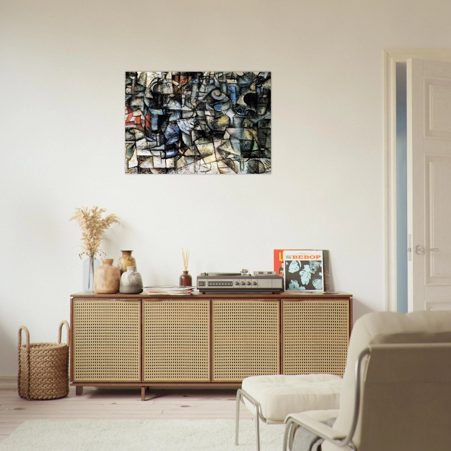 RITMI DI OGGETTI 1911 - Carlo Carra Brushed Aluminum Print - 70x100 cm / 28x40 inches | Carlo Carra Aluminum Print | Carlo Carra Prints