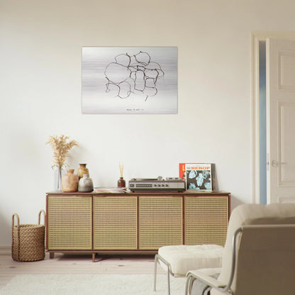 UNTITLED 5 - Philip Guston Brushed Aluminum Print - 70x100 cm / 28x40 inches | Philip Guston Aluminum Print | Philip Guston Prints