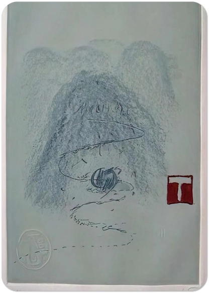 APARICIONS 3 1982 By Antoni Tapies Pack of 10 Post Cards | Antoni Tapies Post Cards | A6 (10.5 x 14.8 cm) - 4.1 x 5.8 inches