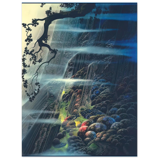 Eyvind Earle - Evening Magic  75x100 cm / 30x40inches Fine Art Poster