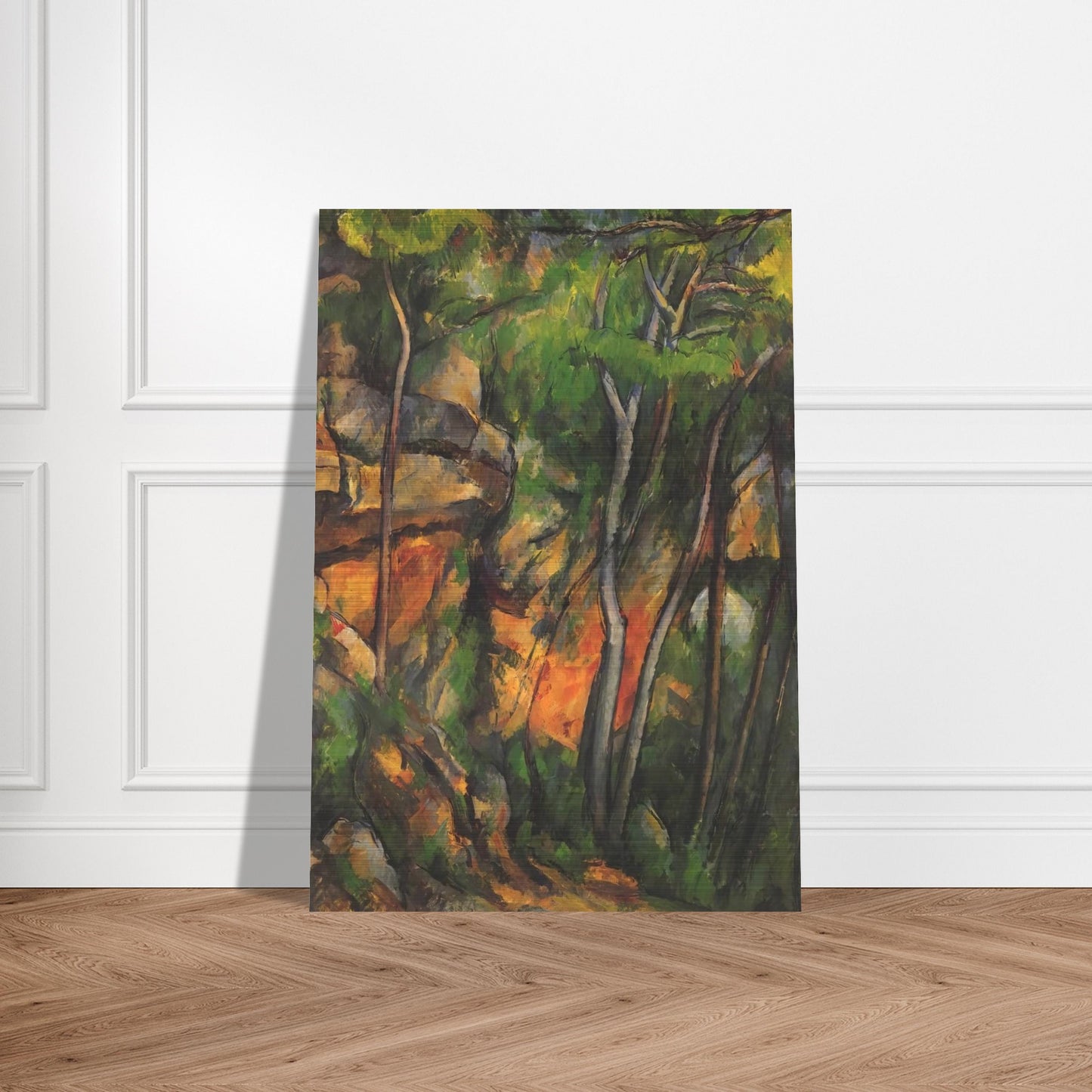 In the Park of the Chateau Noir - Paul Cézanne Brushed Aluminum Print - 70x100 cm / 28x40 inches | Paul Cézanne Aluminum Print | Paul Cézanne Prints