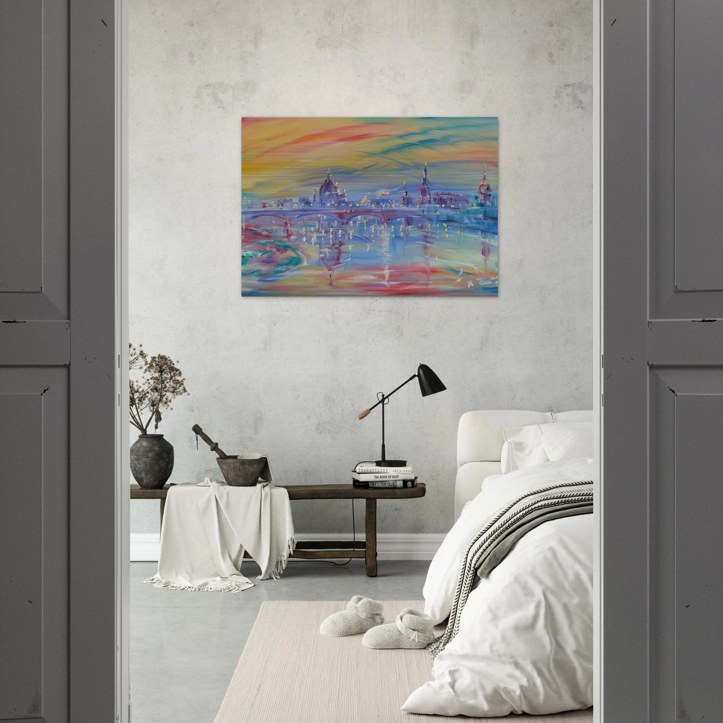 View of Rome and the Tiber - Konrad Zuse Brushed Aluminum Print - 70x100 cm / 28x40 inches | Konrad Zuse Aluminum Print | Konrad Zuse Prints