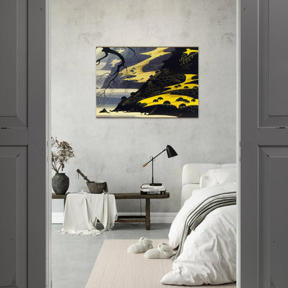 Coastal Fog - Eyvind Earle Brushed Aluminum Print - 70x100 cm / 28x40 inches | Eyvind Earle Aluminum Print | Eyvind Earle Prints