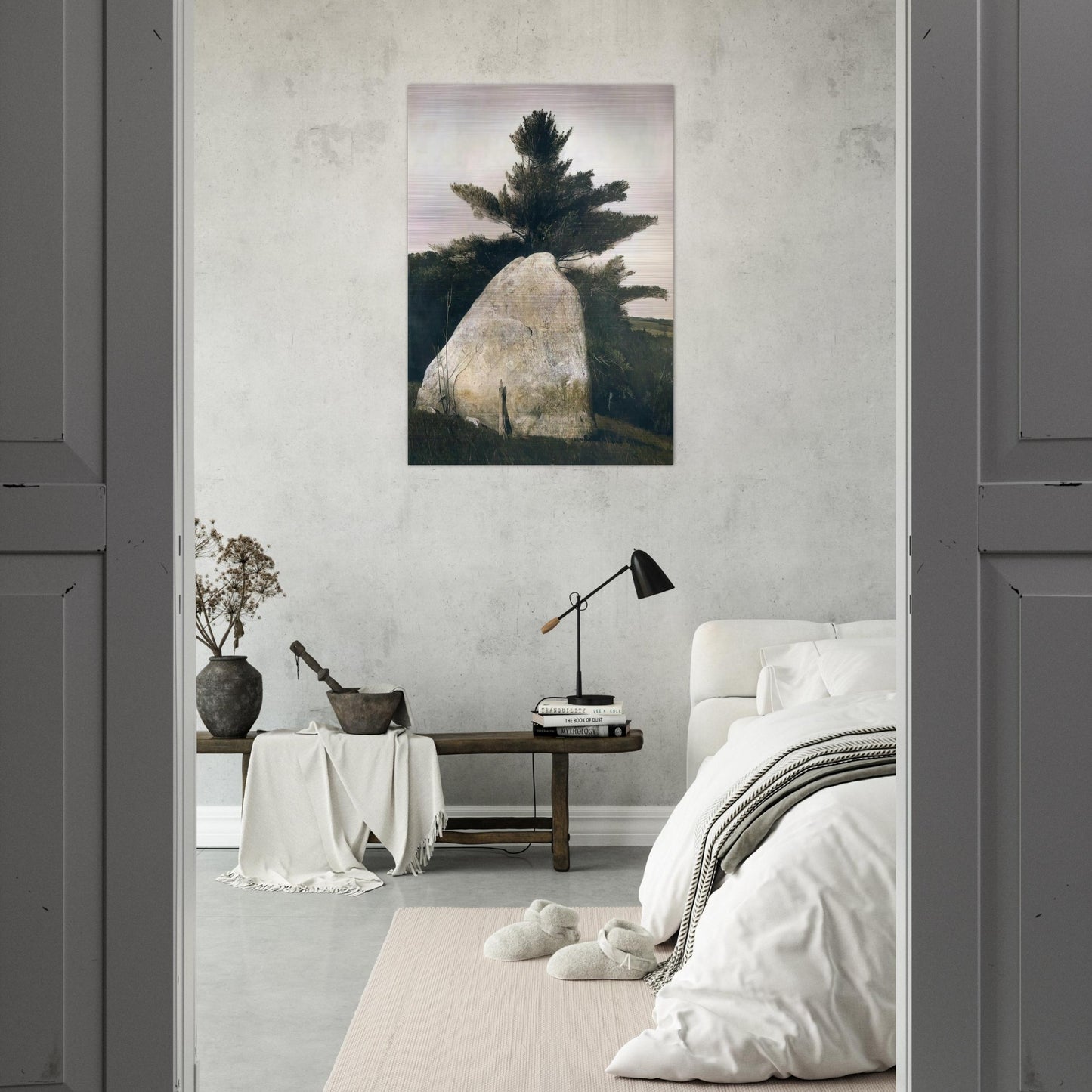 PENNSYLVANIA LANDSCAPE - Andrew Wyeth Brushed Aluminum Print - 70x100 cm / 28x40 inches | Andrew Wyeth Aluminum Print | Andrew Wyeth Prints