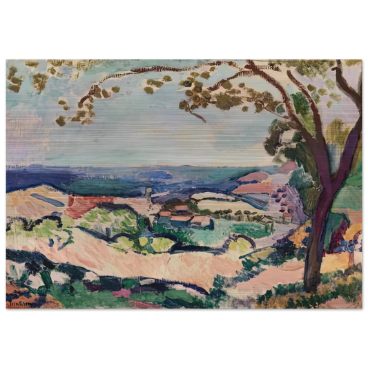 COLLIOURE LANDSCAPE 1906 - Henri Matisse Brushed Aluminum Print - 70x100 cm / 28x40 inches | Henri Matisse Aluminum Print | Henri Matisse Prints