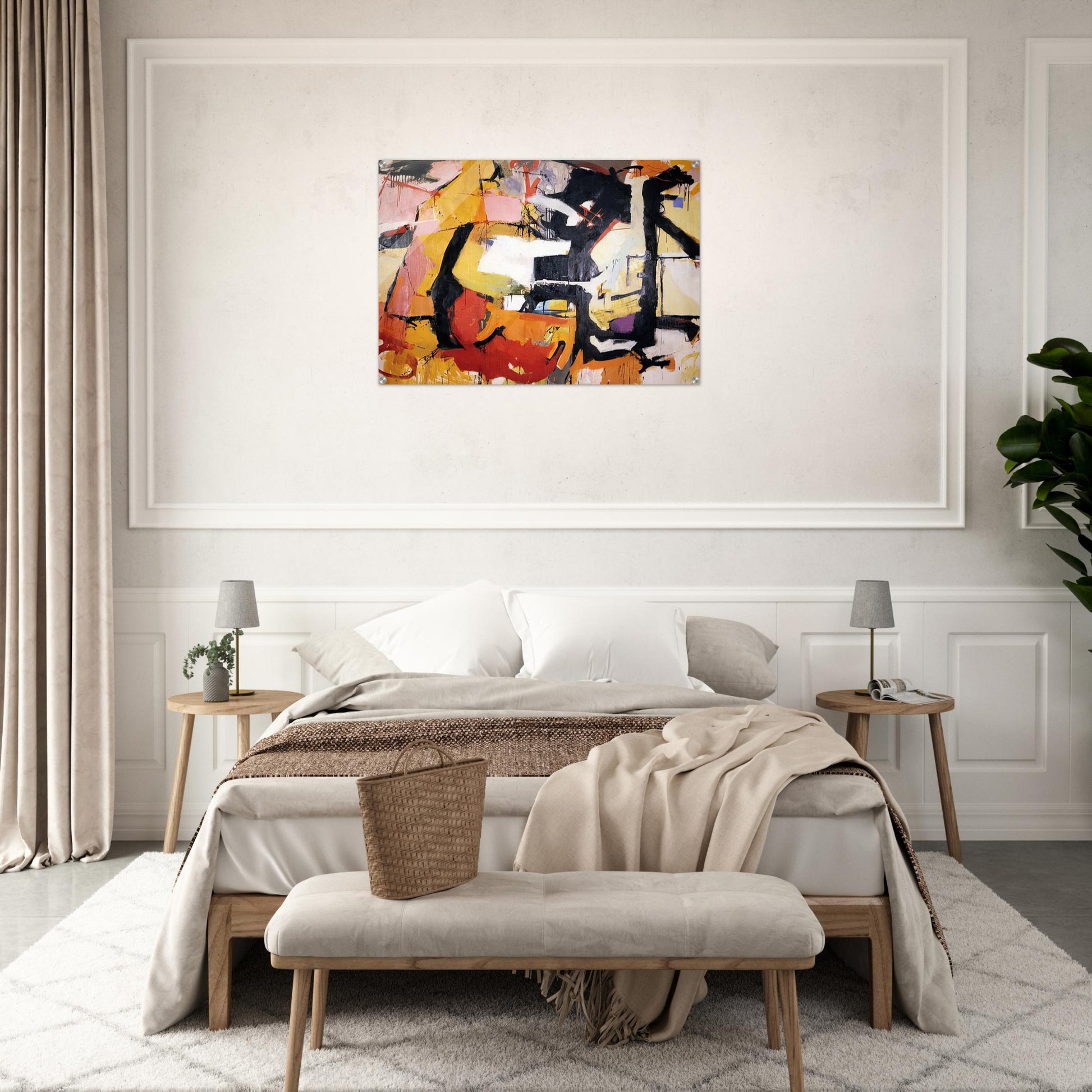 ABSTRACT FORCE HOMAGE TO FRANZ KLINE 1952 - Audrey Flack Acrylic Print - 70x100 cm / 28x40″ inches