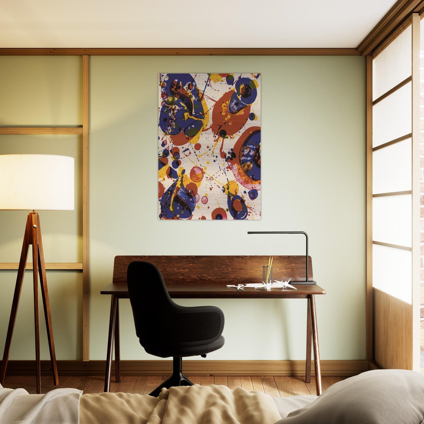 Untitled  from Pasadena Box   Lembark L58  - Sam Francis Brushed Aluminum Print - 70x100 cm / 28x40 inches | Sam Francis Aluminum Print | Sam Francis Prints