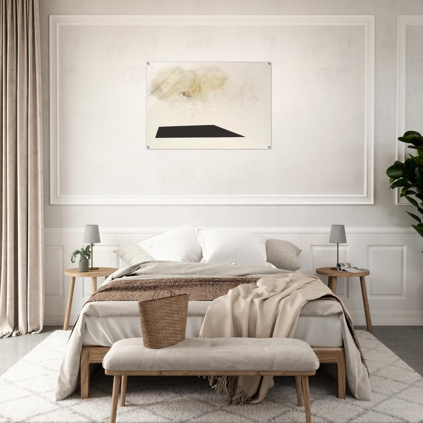 Dramatic Fire - 1989 - John Cage Acrylic Print - 70x100 cm / 28x40″ inches | John Cage Wall Art | John Cage Prints