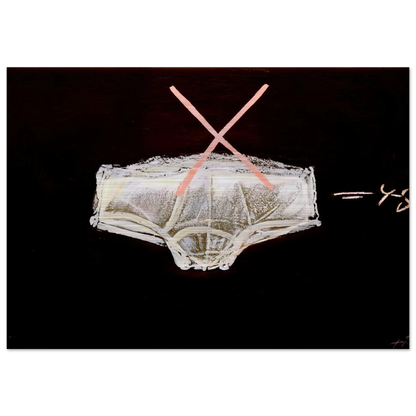 ROBA INTERIOR 1972 - Antoni Tapies Brushed Aluminum Print - 70x100 cm / 28x40 inches | Antoni Tapies Aluminum Print | Antoni Tapies Prints