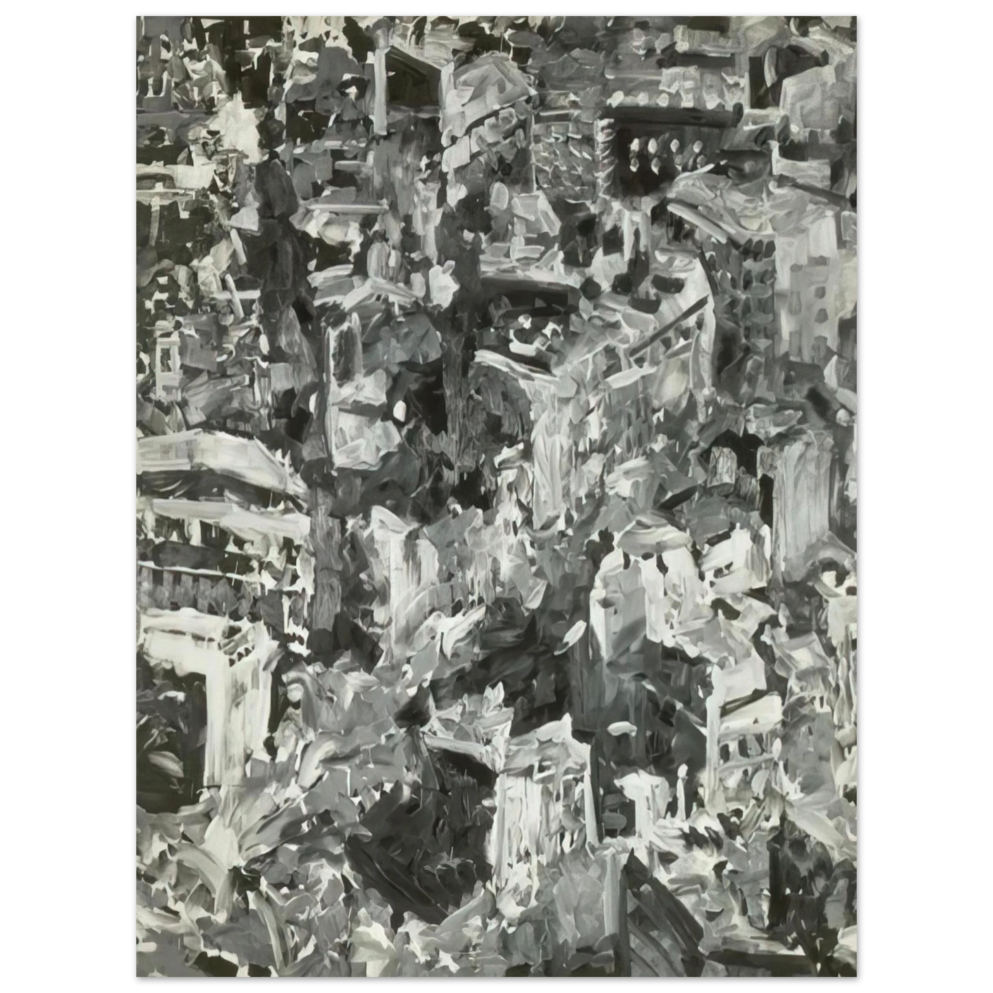 Gerhard Richter - TOWNSCAPE PARIS 1968  75x100 cm / 30x40inches Fine Art Poster