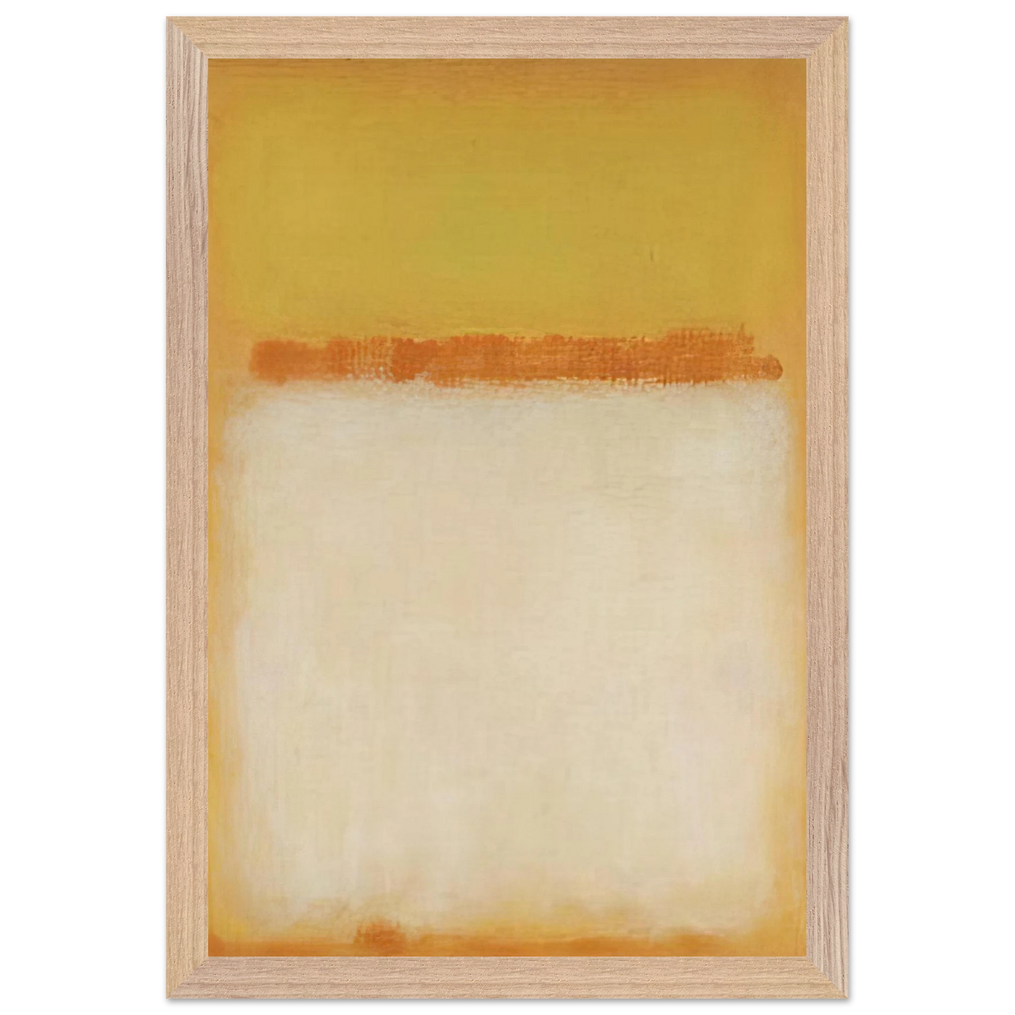 Mark Rothko - Untitled - 1955 Wall Art - 21x29.7 cm / 8x12" - Premium Wooden Framed Poster With Fine Art Paper-canvas - White frame