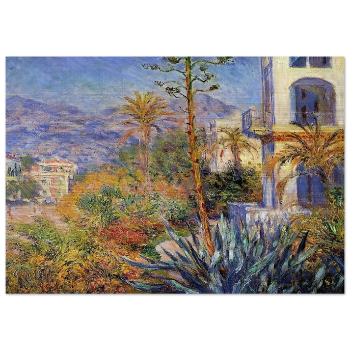 Villas at Bordighera - claude monet Brushed Aluminum Print - 70x100 cm / 28x40 inches | claude monet Aluminum Print | claude monet Prints