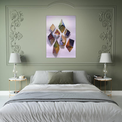 Cubes - Sam Gilliam Brushed Aluminum Print - 70x100 cm / 28x40 inches | Sam Gilliam Aluminum Print | Sam Gilliam Prints