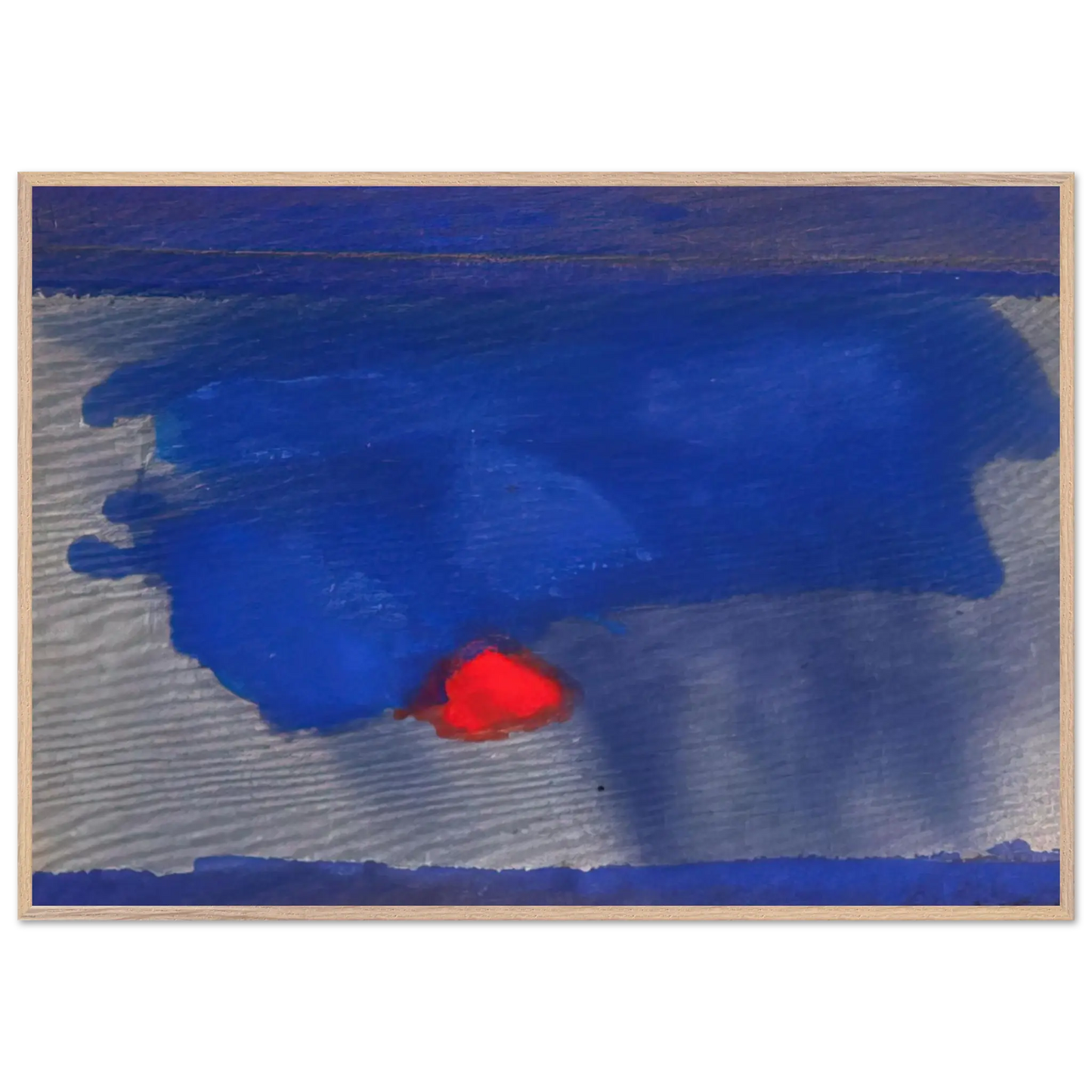 Helen Frankenthaler - Provincetown - 1964 Wall art - 13x18 cm / 5x7 Inches - Premium Wooden Framed Poster With Fine Art Paper - White frame